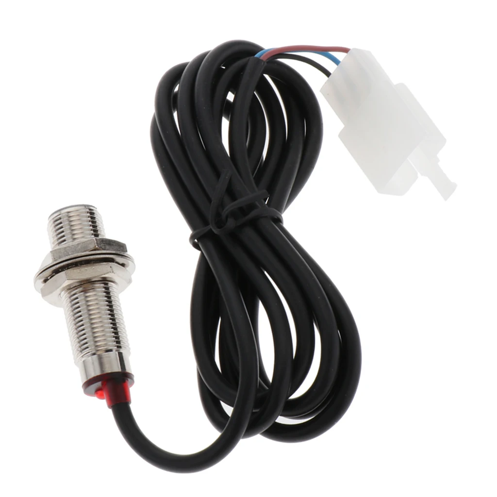 Digital Odometer Sensor W/ Magnet for Motorcycle Speedometer 12V Motorcycle Speedometer Cable Sensor Case Digital Odometer 85cm motorcycle speedometer