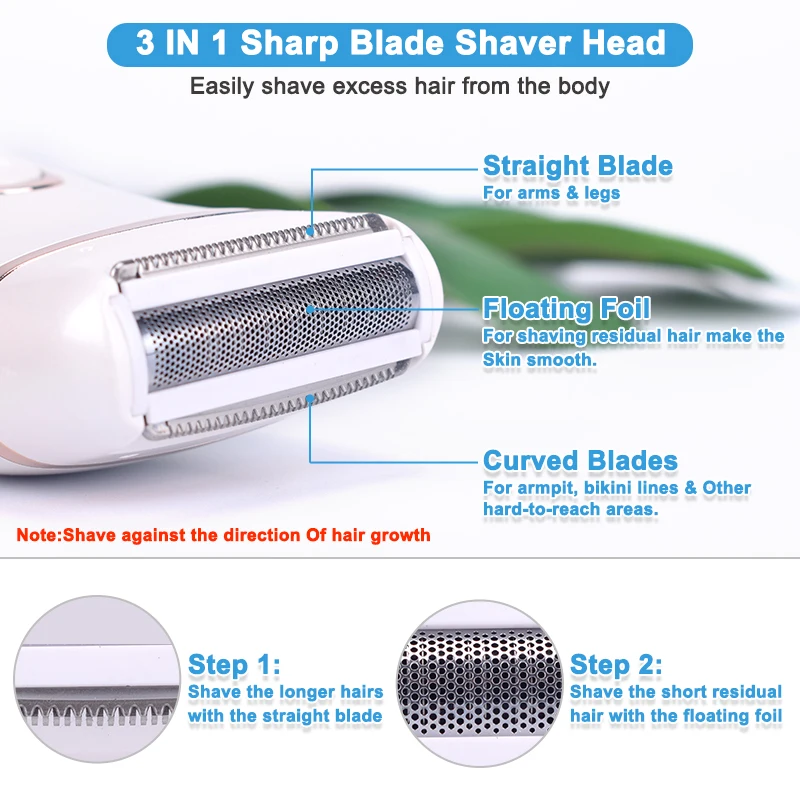 Razor Heads Shaver Set Hair Remover Razor Blades Bikini Shaver Replacement Head Tools electric shaver hair removal tool