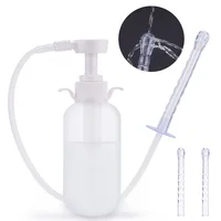 300/600ML Reusable Vagina Irrigator Syringe Anal Cleaner Enemator Vaginal Washing Device Kit Female Vaginal Enema Douche Shower 1