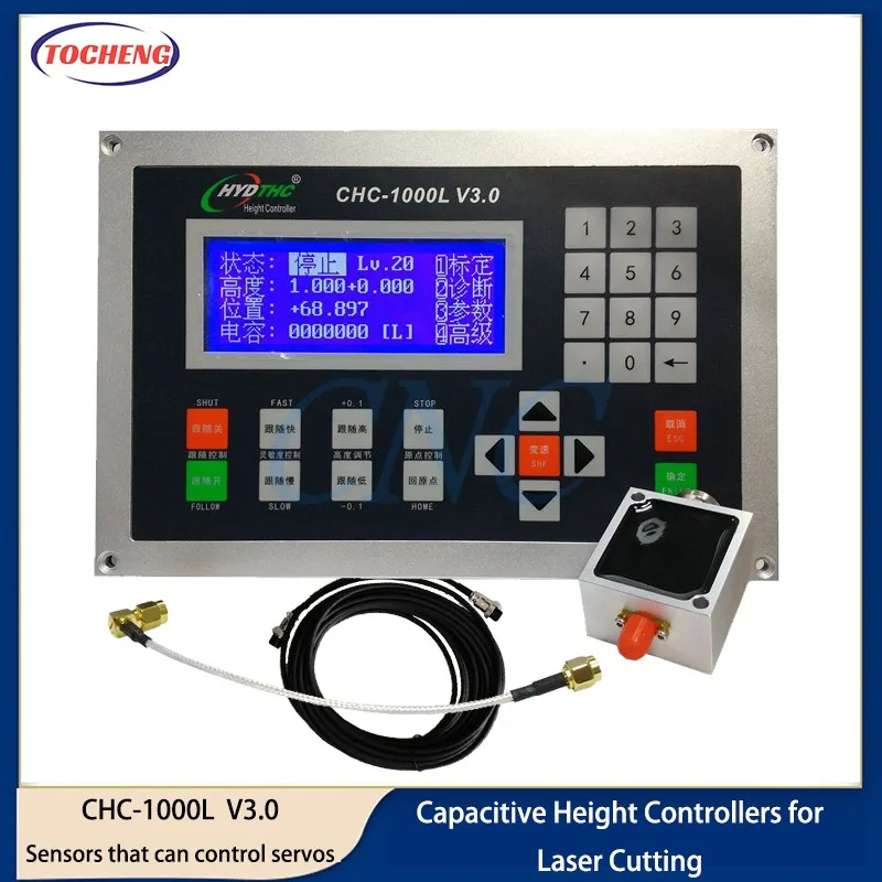 

CHC-1000L емкостный регулятор высоты, THC, лазерная резка, датчик высоты с автофокусом, подходит для различных лазерных режущих станков