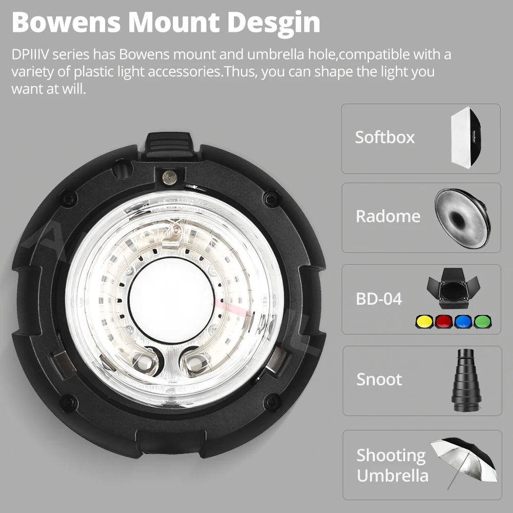 Flash Studio Godox DP600IIIV 600Ws - Sistema Wireless 2.4G Per Fotografia Professionale - Foto 6