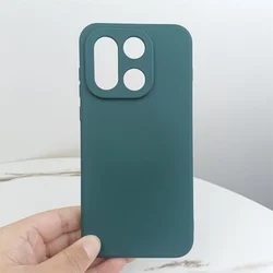 Luxury Matte Silicone Phone Case with Enhanced Protection - Oneplus Ace 3Pro (Dark Green)