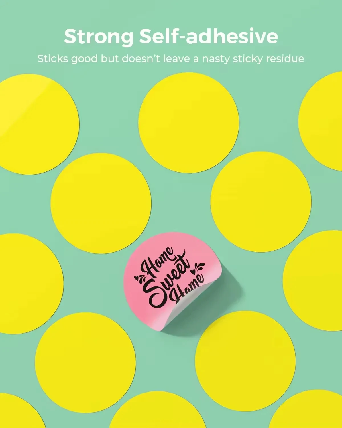 2인치 열전사 라벨 용지 원형, 가정 및 사무실용으로 이상적이며, 소규모 사업체의 의류 우편 발송에 적합합니다.