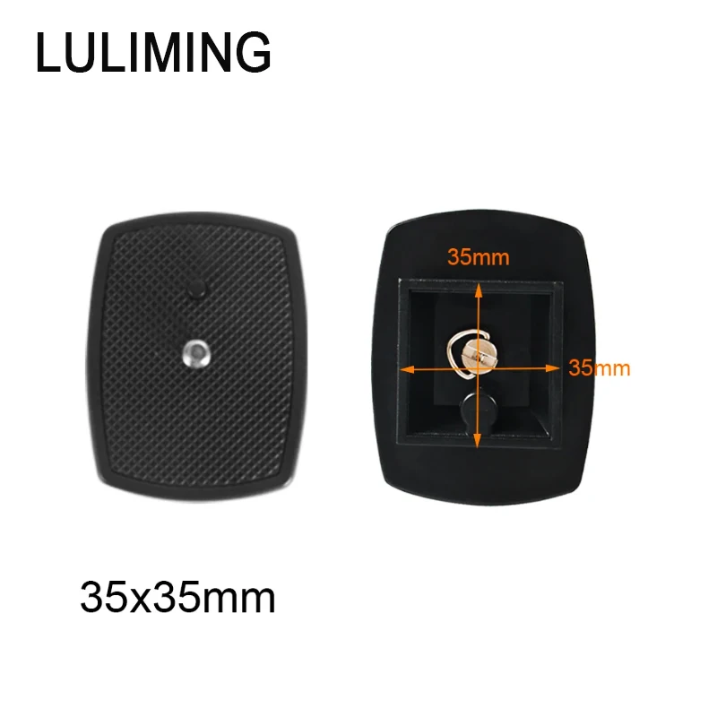 SLR Camera Quick Release Plate 1/4 Inch Screw Tripod Ballhead Adapter 35mm 43mm for Yunteng 690 590 600 Camera Tripod for Camera Tripod Plate Camera Tripod Adapter Camera Mount Plate Camera Base Plate Tripod Adapter Mount