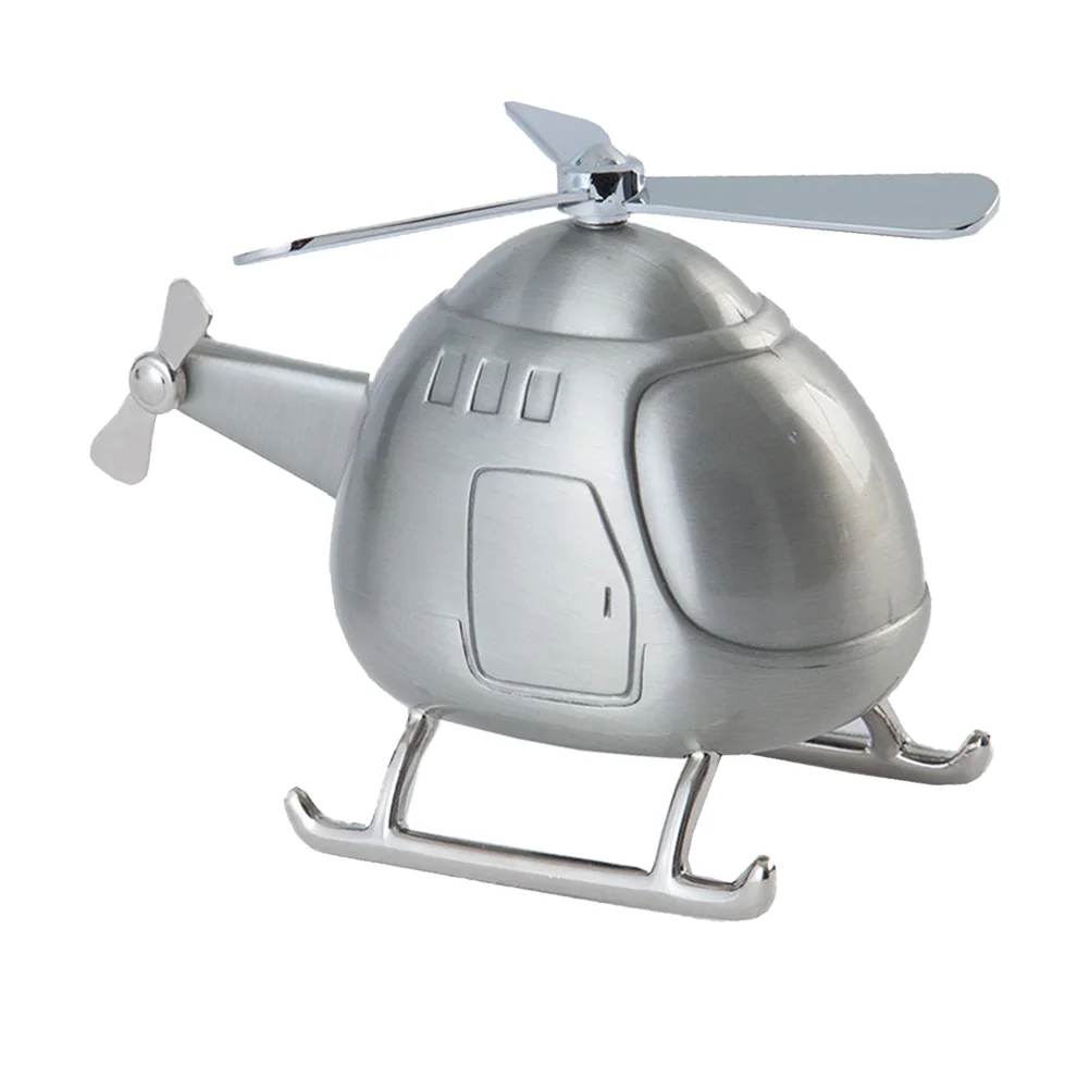 

The Gift Piggy Bank European Style Office Desktop Ornament Helicopter Coin Child