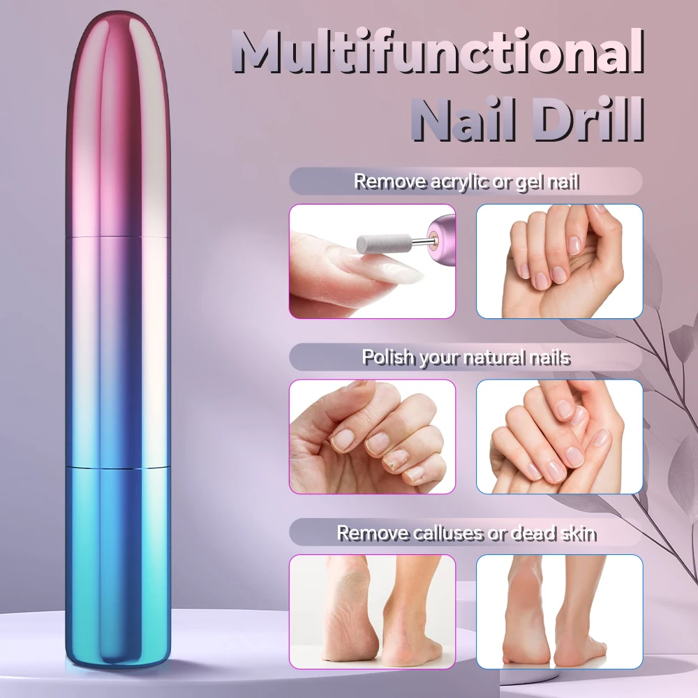 Professional Machine Efile Manicure Pedicure Tools, Protable Electric Nail File Drill Set, for Nail Polishing & Remove Cuticles