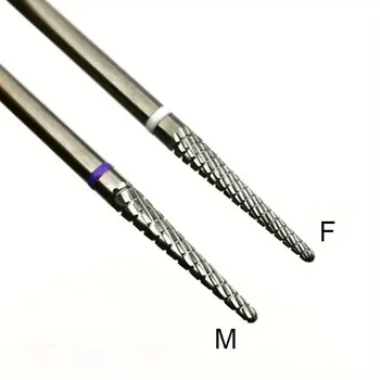 1/2Pcs Carbide Cuticle Clean Nail Bit Cone Nail Drill Bits Electric Grinding Burr Manicure Drills Nails Accessories Tools 1