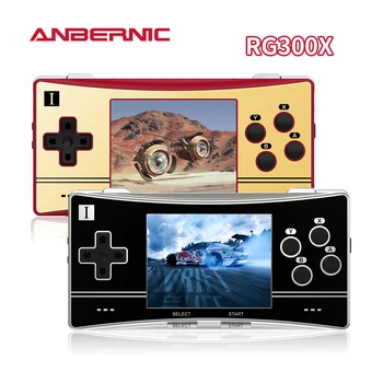 ANBERNIC RG300X Retro Portable Game Console 3.0” IPS Screen Video Game Player Support HD Out Built 5000 Classic Games Kids Gift
