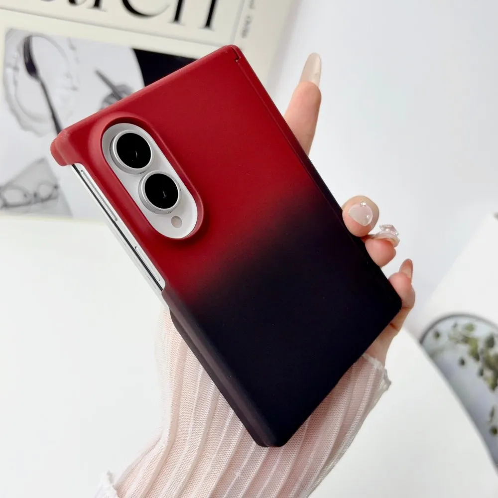 Gradient Dual Color Axis Hinge Shockproof Protective Case