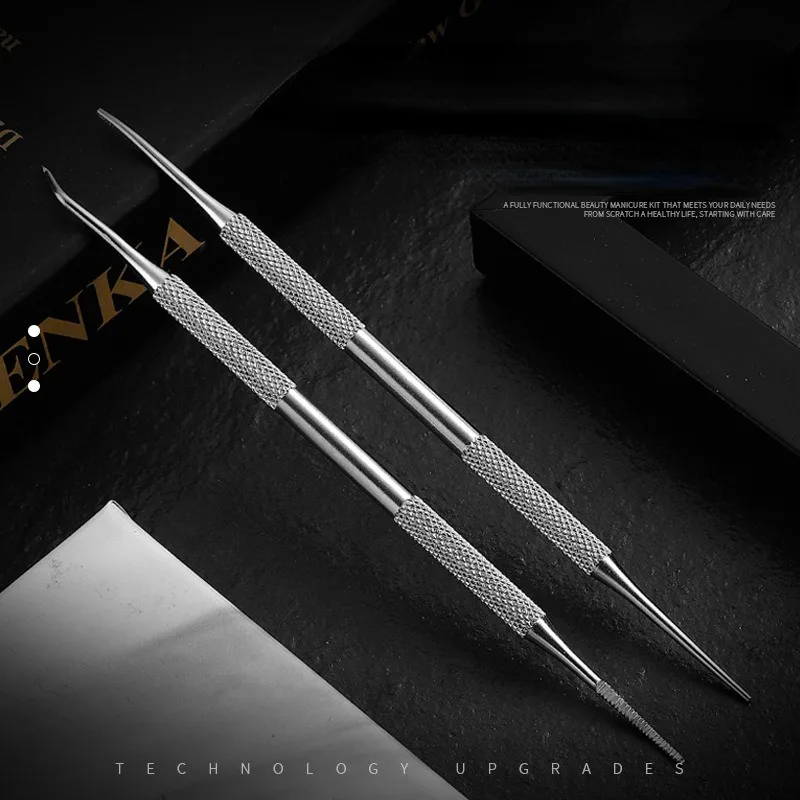 Stainless Steel Cuticle Pusher 1Pcs Manicure Tools For Nails Polish Glue Cuticle Remover Accessories