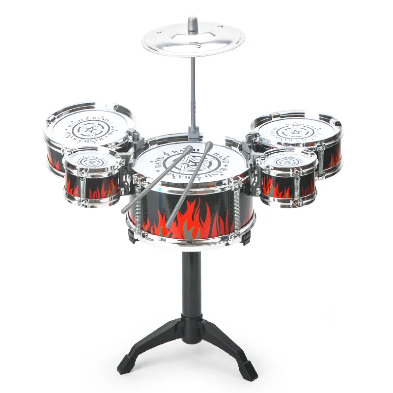 Drum sets for children beginners children's toys dynamic jazz drums for western percussion instrument 3