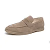 Classic Soft Suede Shoes Penny Men Loafers Slip On Leather Casual Men Shoes Comfort Driving Shoes Men Flats Walking Footwear 4
