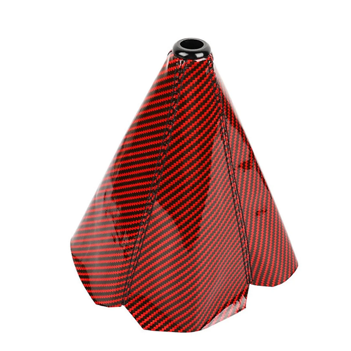 Carbon Fiber Red Shift Boot Stitch Cover For Gear Cover Shifter Shift Knob MT