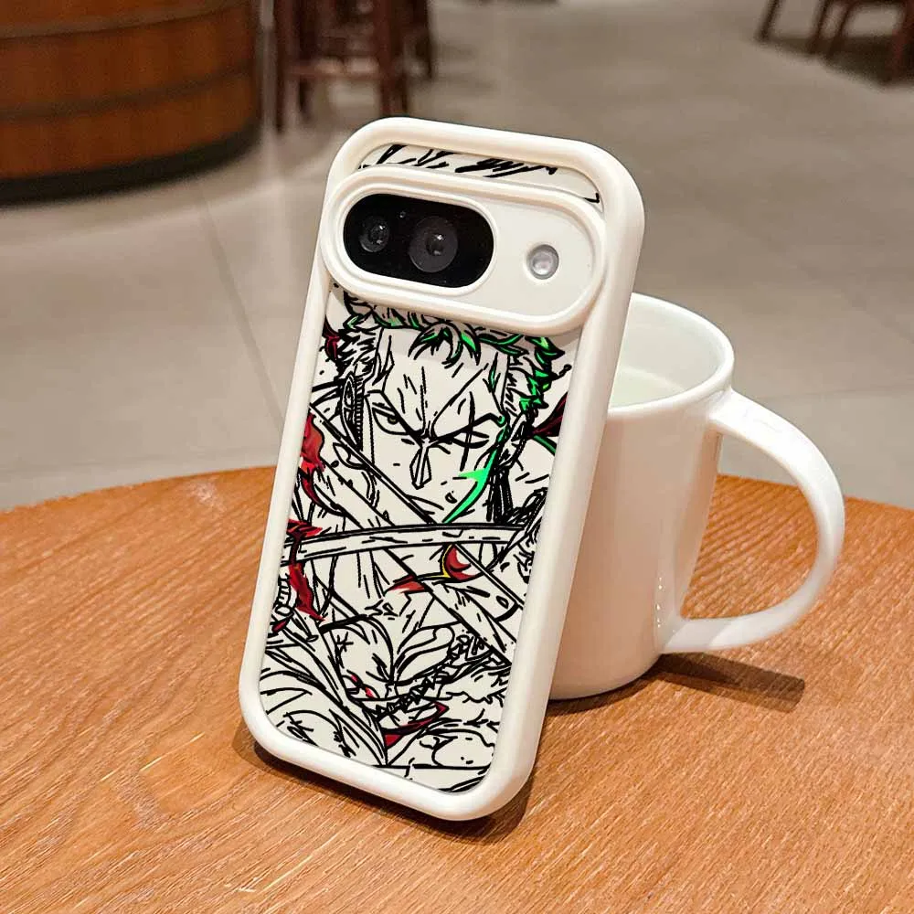 Sleek Soft TPU Zoro Cover with Eyes Ladder Lanyard - Fashionable and Cool Phone Case