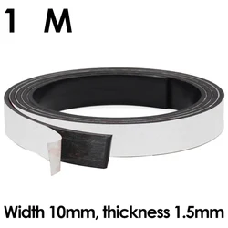 Self - Adhesive Flexible Magnetic Strip for Home Organization and Storage (Width - 10MM)