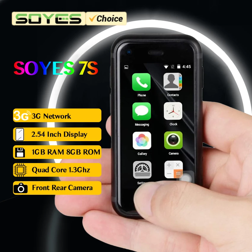 Supper Mini 3G Smartphone Andriod 6.0 SOYES XS11 1GB RAM 8GB ROM Google  Play Store Cute Small Celular Mobile Cell Phone VS XS13 - AliExpress