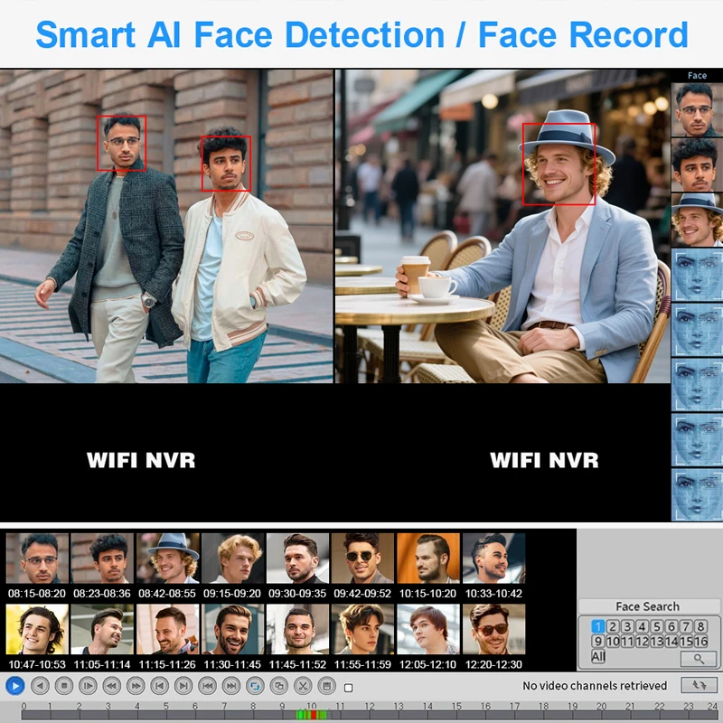 Smar CCTV DVR Hybrid 4CH 8CH AHDNH 1080N 5 IN 1 AHD CVI TVI CVBS 1080P Security Window NVR For AHD Camera IP Camera AnalogCamera 3