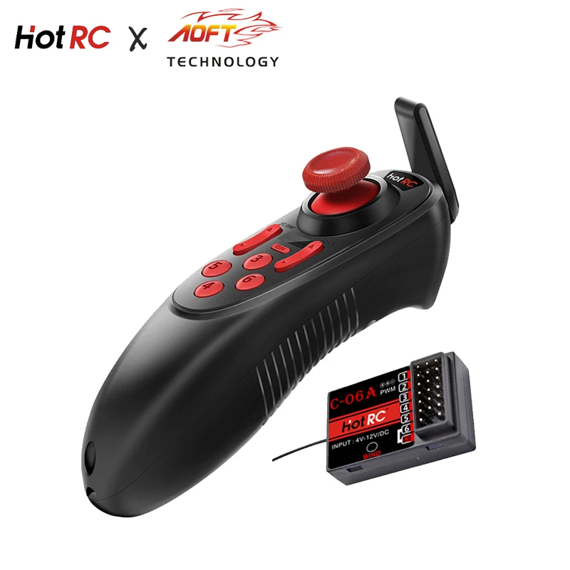 Kit RC Vitesse Limitée Télécommande RC HOTRC DS-600 6 Canaux 2,4 GHz Pour Bateau - Idéal Débutants, Contrôle Facile & Stable