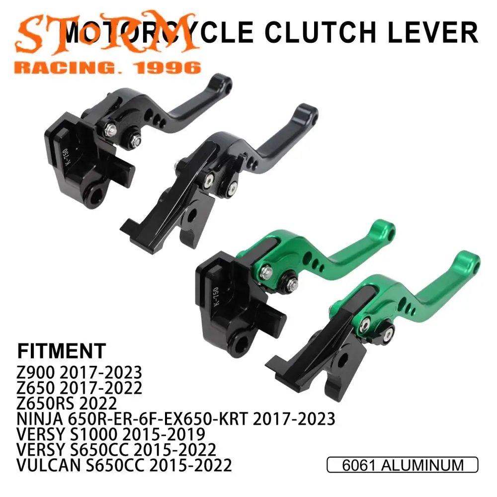 Palancas De Freno Y Embrague Plegables Para Kawasaki ER-6F/ER-6N 2006-2008 - Aluminio, 6 Posiciones Ajustables, Varios Colores