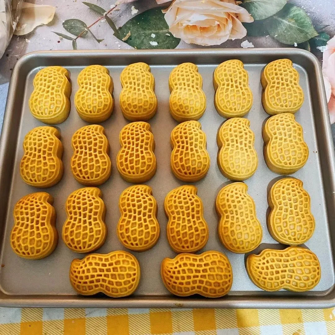 Description Picture 3 of itemPeanut Persimmon Shape Moon Cake Mold Cookie Cutter Biscuits Moulds Frame Pressed Cake Crisp Pastry Dessert Baking Tools