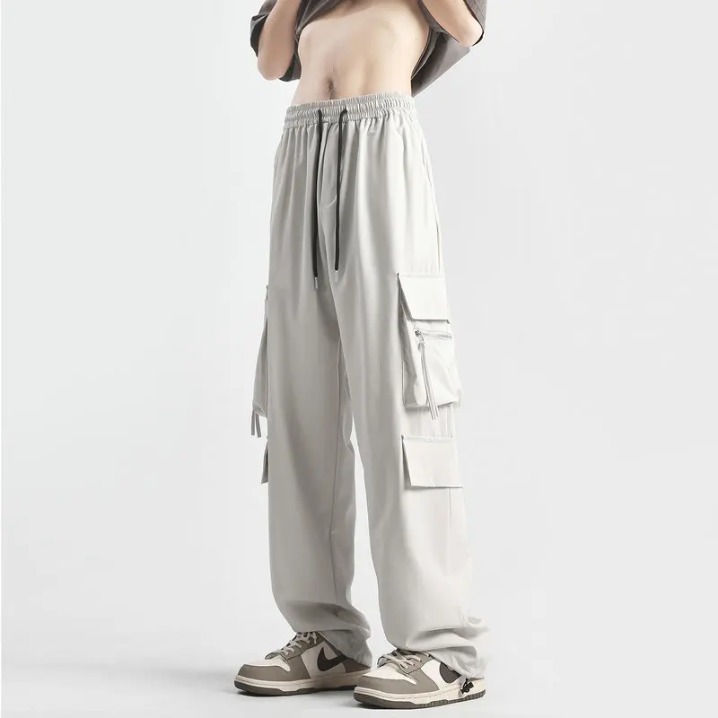 Fashion Cargo Pants Men Overalls Men Jogger Harlan Pants Streetwear Hip Hop Sweatpants Men Woman Elastic Waist Trousers S-3XL