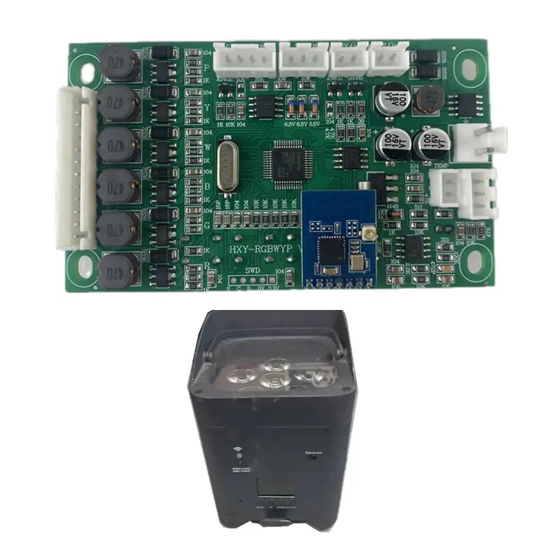 6X18W RGBWAUV Remote LED Battery Par Light Replacement Main Board Motherboard