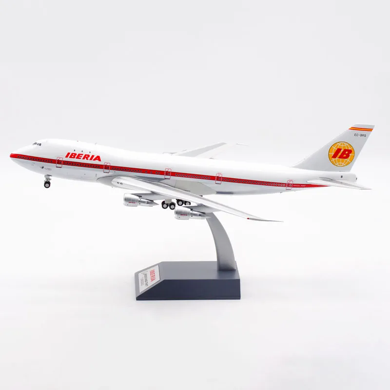 

1:200 Scale Aircraft Model Diecast Alloy Iberia Boeing B747-200 EC-BRQ Pendulum Gift Souvenir Collection Decoration Display Fans