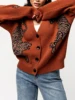 Women s Casual Lightweight Button Up Sweaters with Tiger Print Long Sleeves and Warm Knitwear for Fall Streetwear Fashion 1