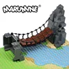 Marumine MOC Blocks Construction Set Drawbridge Mountain Building Bricks Bulk Parts Accessories Model Kit for 6+ Kids Boys Girls 1