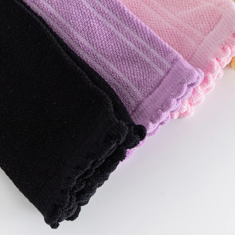 Kids Socks Children's Girl Knee High Long Socks 3-12Years White Color Princess Mesh Breathable School Spring Summer Fashion Kids Stockings