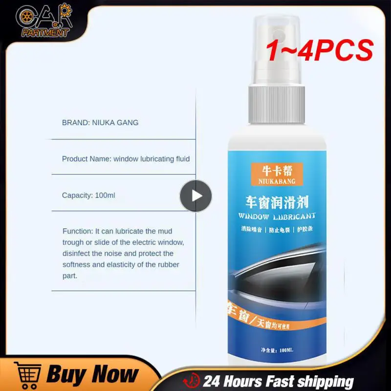 

1~4PCS Silicone Spray Lubricant 100ML Car Rubber Seal Belt Softening Lubrication Multi Surface Spray Lubricant To Eliminate