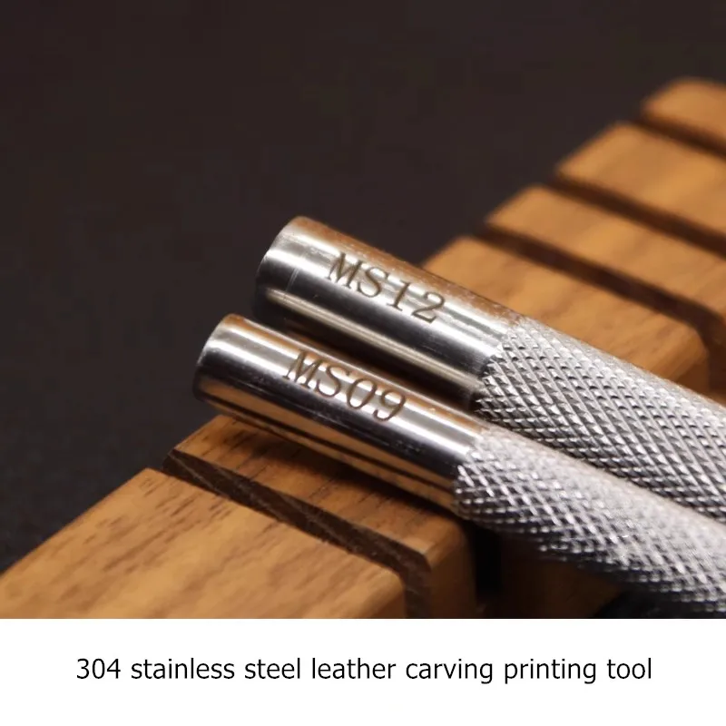 304 Stainless Steel Leather Embossing Stamp-Wheat Pattern Metal Press Mold Leathercraft DIY Leather Stamping Tool leather craft stamps