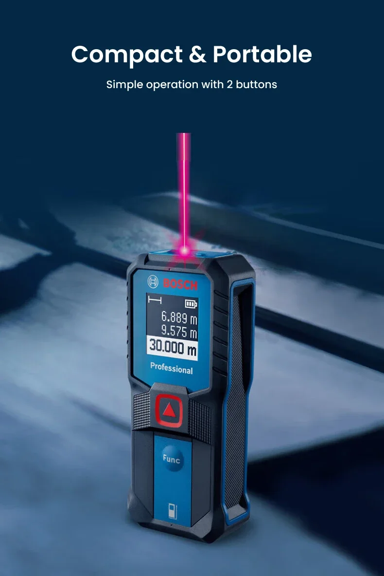 Description Picture 3 of itemBOSCH GLM 30-23 Laser Range Finder Double Button High Precision Lightweight Modern Screen Measurement Laser Measure RangeFinders