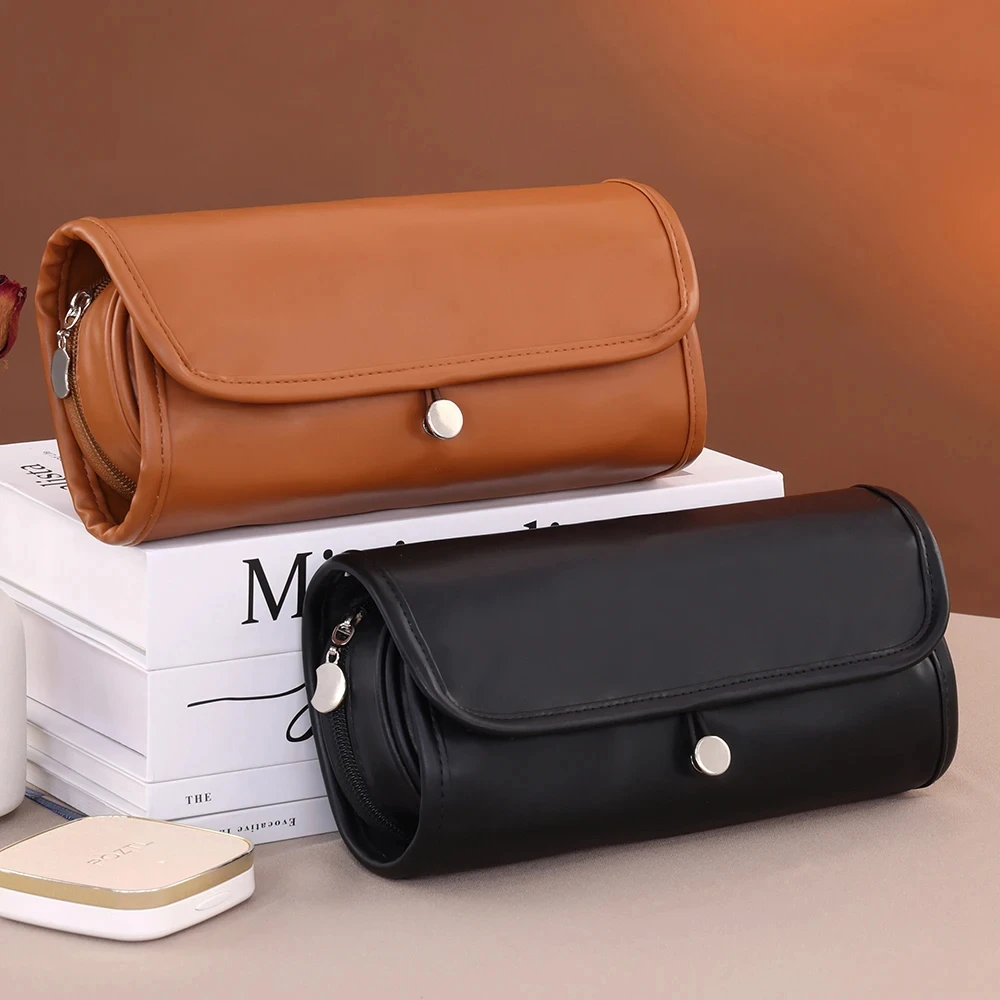 Women Makeup Brush Toiletries Organizer Waterproof Travel Make Up Storage Pouch Female High Capacity Portable Cosmetic Case Bag