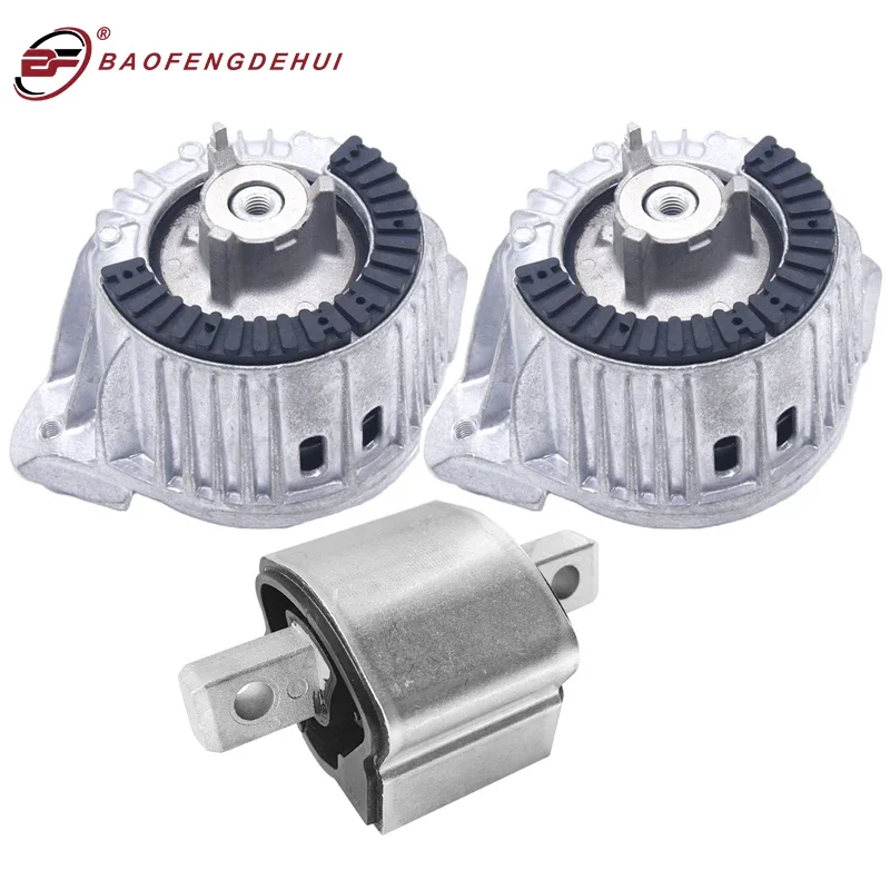 

3PCS Engine Transmission Support Motor Mount For Mercedes-Benz W204 S204 W212 S212 C218 2122400418 2042400417