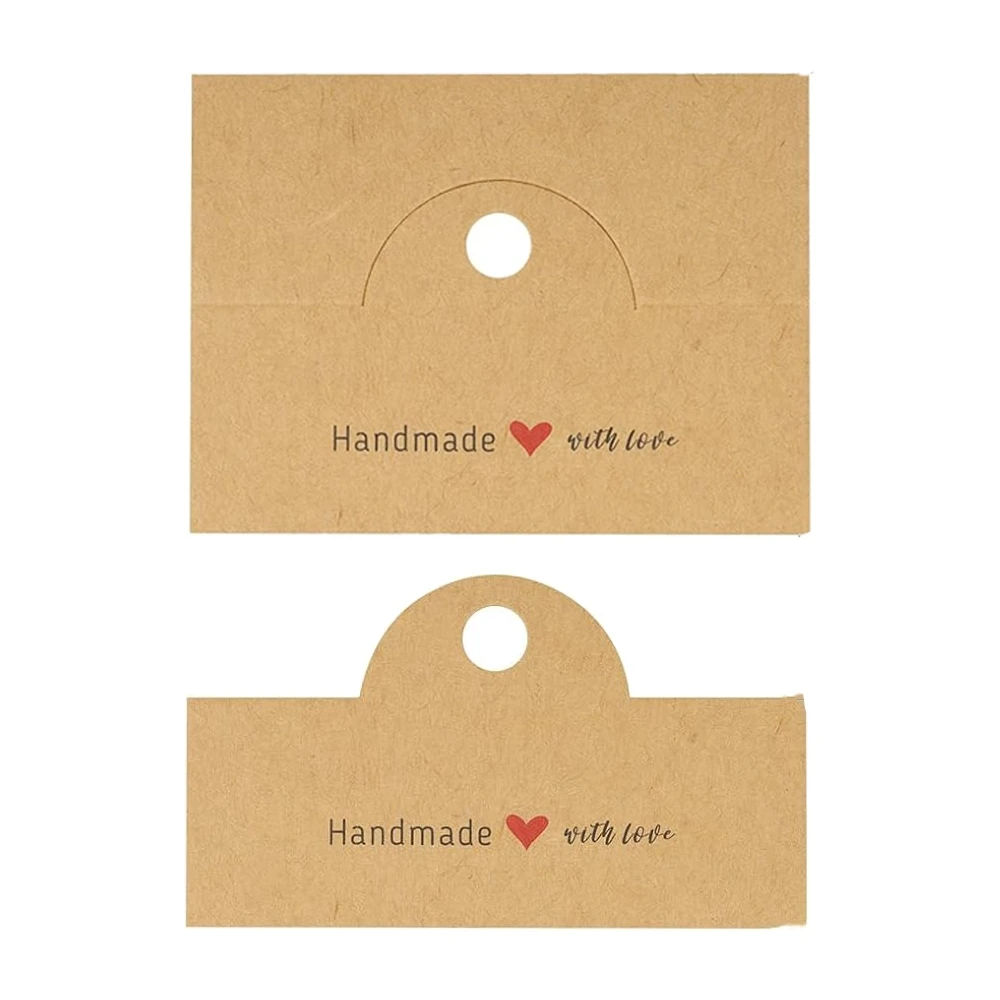 50 teile/los Papier faltbare Karten für Taschen Haarnadeln Armbänder Display Pappe Schmuck Verpackung Zubehör kleine Unternehmen – Detail 5