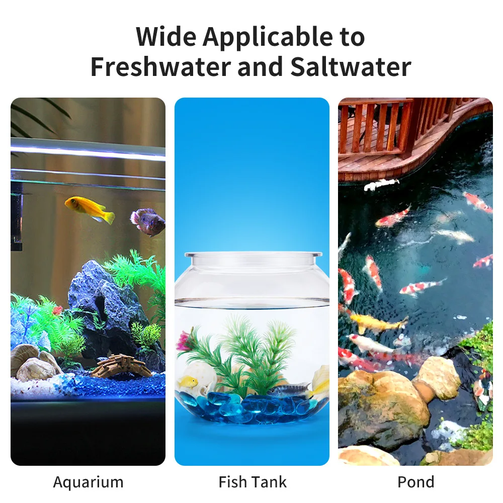 30/100 Stück 6-in-1 Aquarium-Teststreifen, Wassertest-Sets, Süßwasser, Salzwasser, Zuhause, Ammoniak, Stickstoff, Nitrit, pH-Testgerät – Detail 4