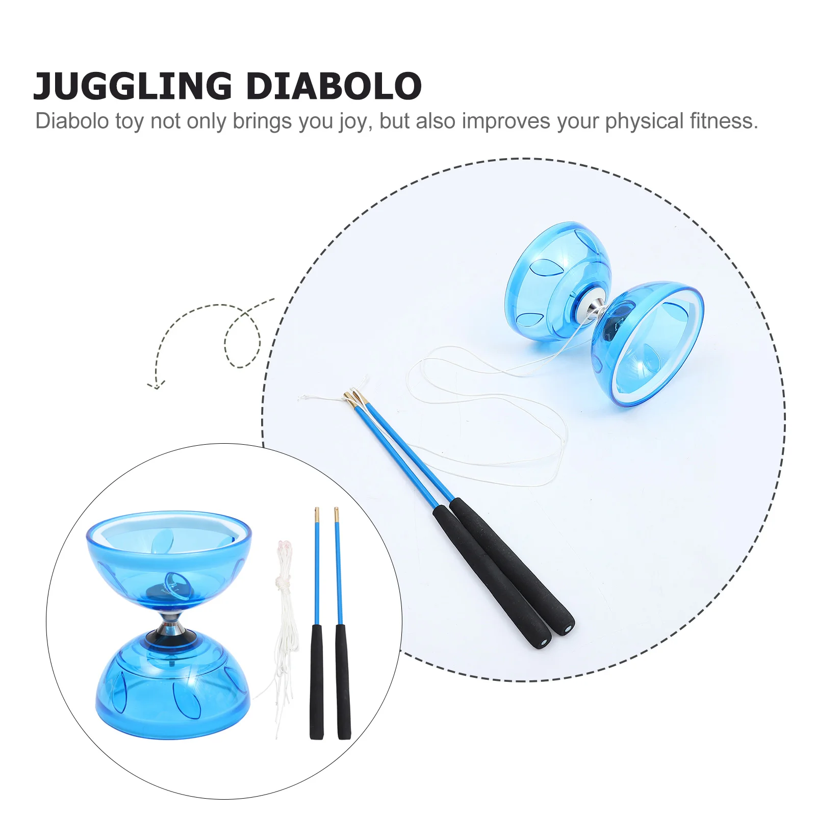 Double-headed Diabolo Chinese Yo Toy Juggling Kids Yoyo Professional Classic for Major Fitness diabolo toy