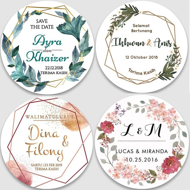 Save the Date Wedding Stickers-personalised Custom Wedding Labels