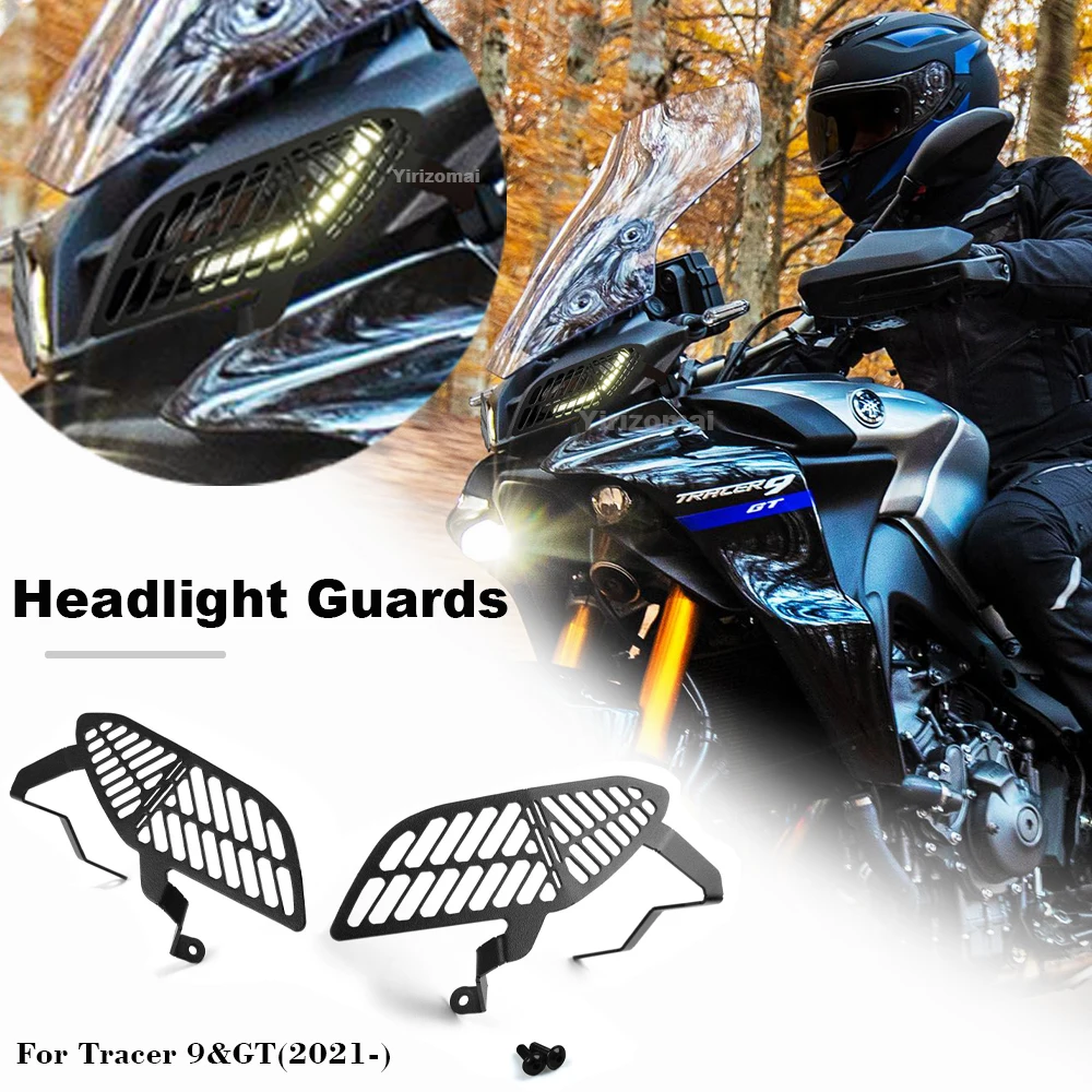 

For Yamaha Tracer 9 Tracer9 2021- Headlight Guards Fitting Motorcycle Headlight Head Light Guard Protector Cover Protection Gril