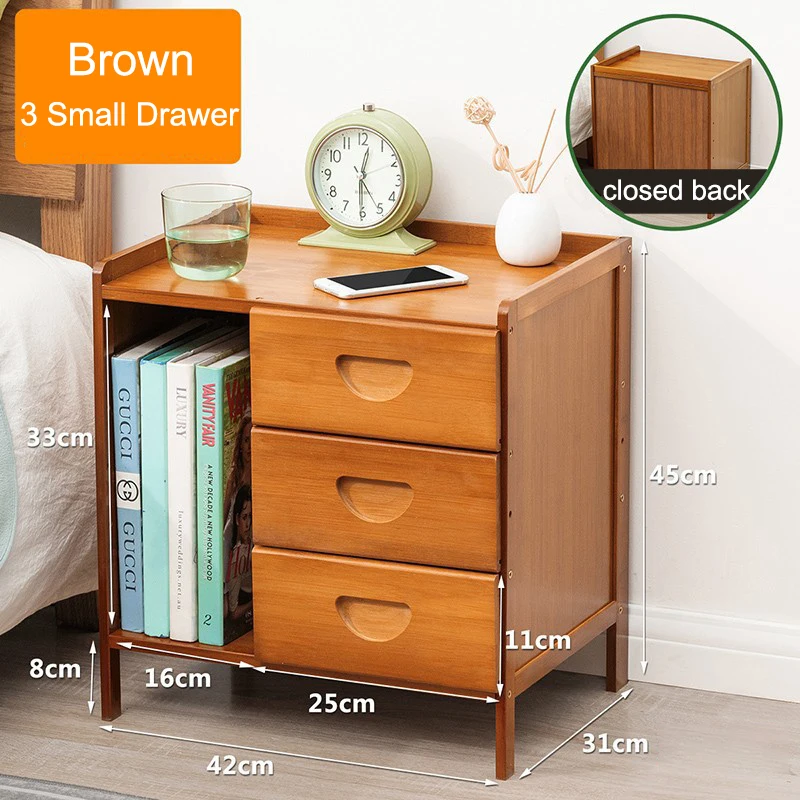 3SmallDrawer-Brown
