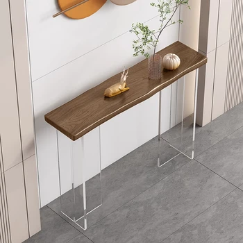 Tavolo da Ingresso in Stile Creativo, Consolle dal Design Semplice e Unico, Tavoli Consolle in Stile Boho, Arredamento per Soggiorno