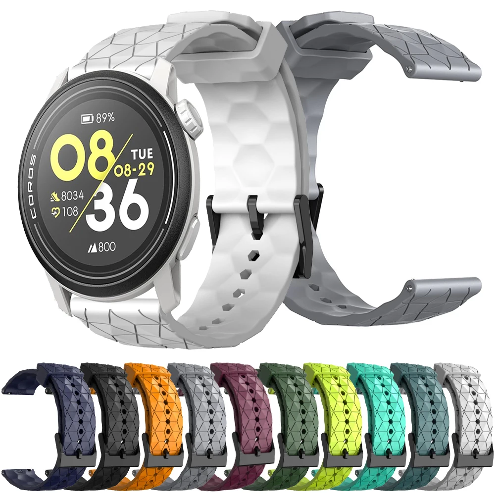 Cinturino Sportivo In Silicone Da 20 22Mm Per Cinturino Coros Pace 3/Pacs2/Apex Pro Per Cinturino Coros Apex 2 Pro 46Mm 42Mm