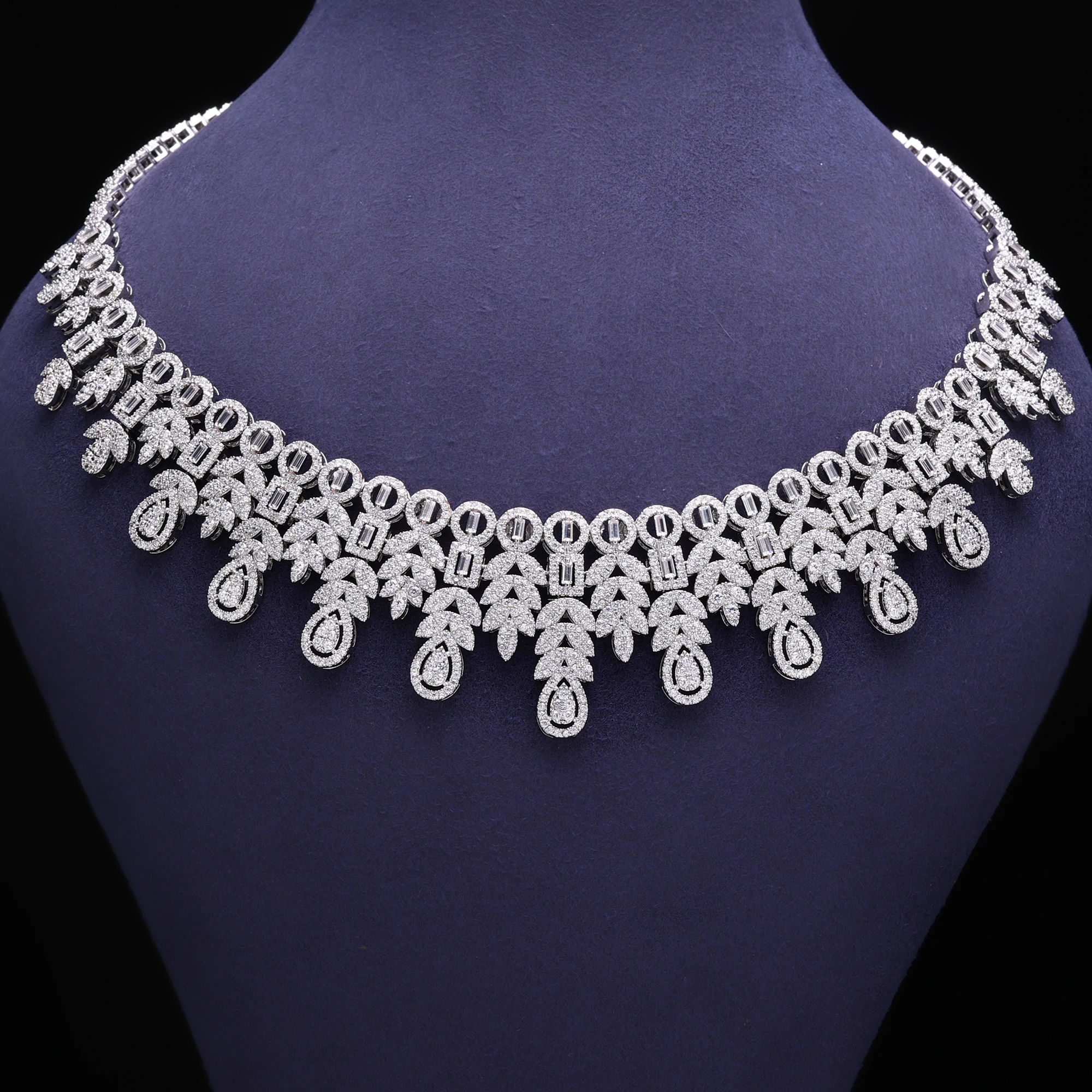Bridal Jewelry Sets 4-piece Bridal Zirconia Full Set Women's Party Luxury Dubai Nigeria CZ Crystal Wedding Jewelry