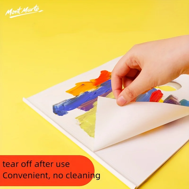 Tear-off Paper Disposable No-Clean Tear-Off Portable Outdoor Tools Oil Painting Gouache Palette_voghion.com