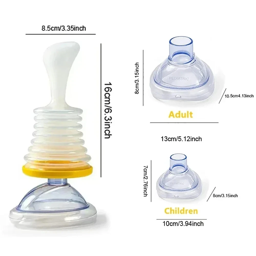 4PCS/3PCS Portable Anti Choking Device Emergency Life Saving Suction Choke First Aid Kit for Kid Adult Kits Rescue With Bag 5
