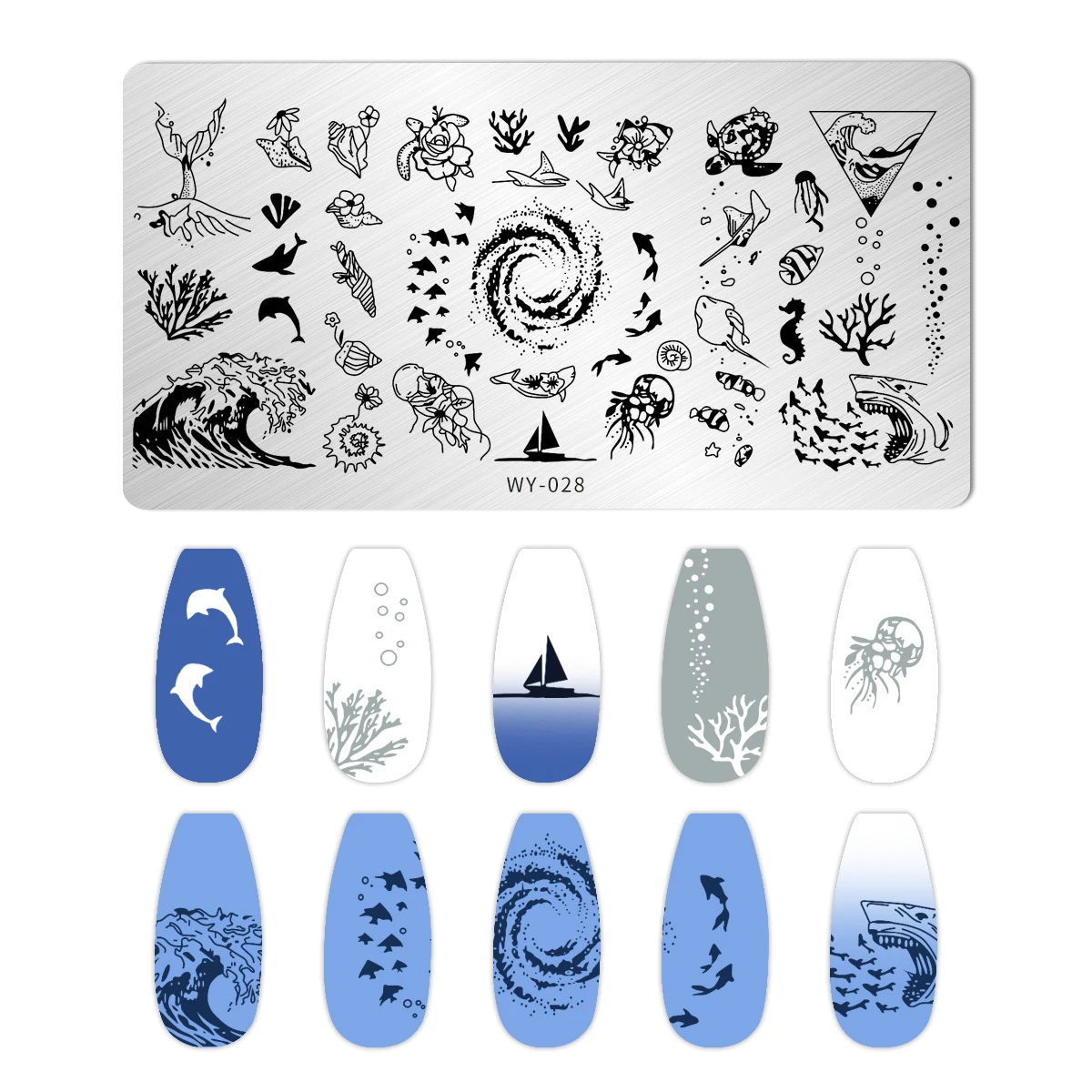 Description Picture 5 of itemCartoon Cat Dog Nail Stamping Plates Flower Leaves Starlink Stars Moon Printing Stencil Nail Stamp Templates Nail Art Tools