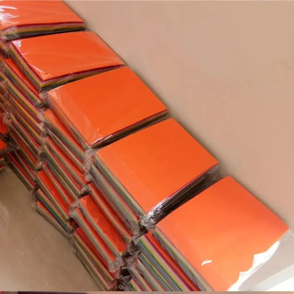 Pile of vibrant craft felt in many hues