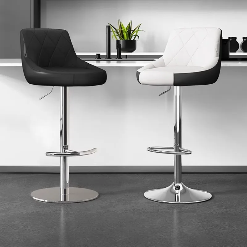

Barber Shop Chair Kitchen Stool Nordic Chairs Luxury Home Bar Backrest Design Beauty Cadeira Ergonomica Salon Cafe Stools Office