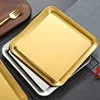 Rectangular Shallow Storage Tray 304 Stainless Steel Fruit Plates for Food Steamed Dish Pastry Baking Pan Kitchen Utensils 3
